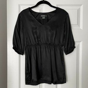 Eddie Bauer Black Silk Blouse S